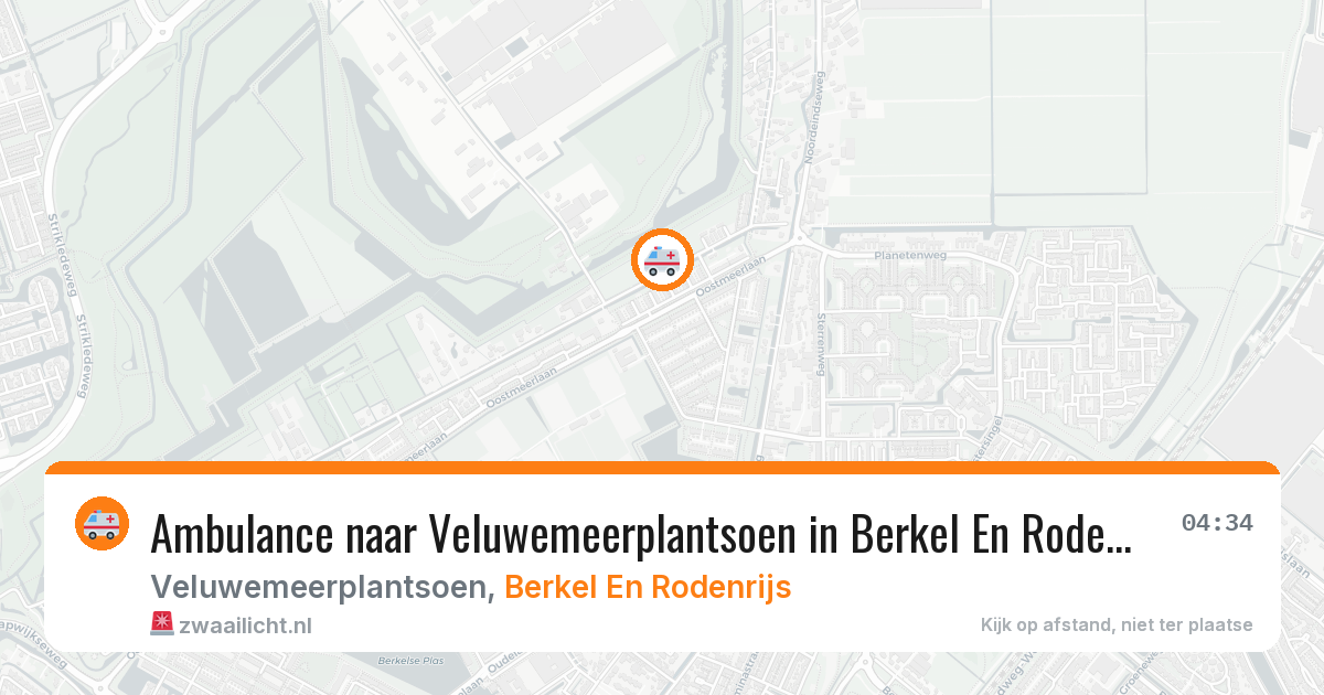 Ambulance naar Veluwemeerplantsoen in Berkel En Rodenrijs — 30 jan 2026