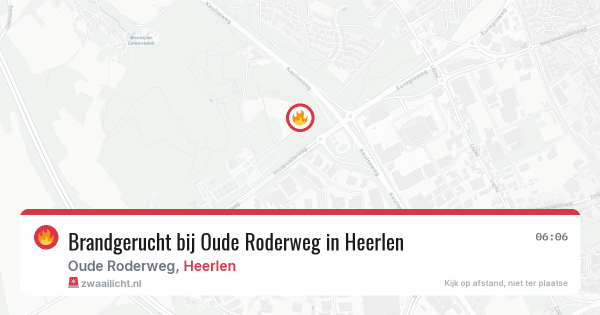 Brandgerucht bij Oude Roderweg in Heerlen — 8 apr 2026