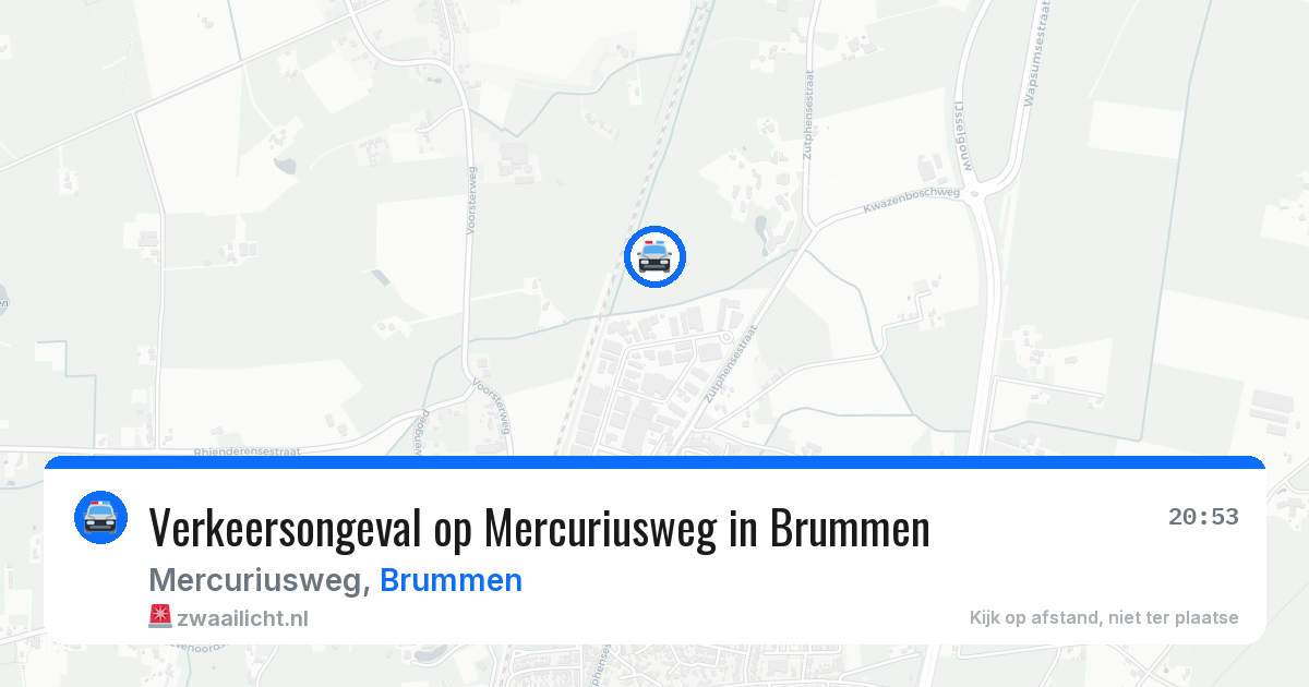 Verkeersongeval op Mercuriusweg in Brummen — 20 feb 2026