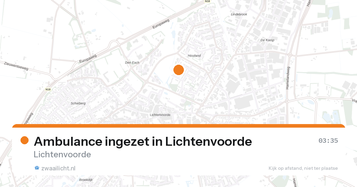 Ambulance ingezet in Lichtenvoorde — 7 feb 2026