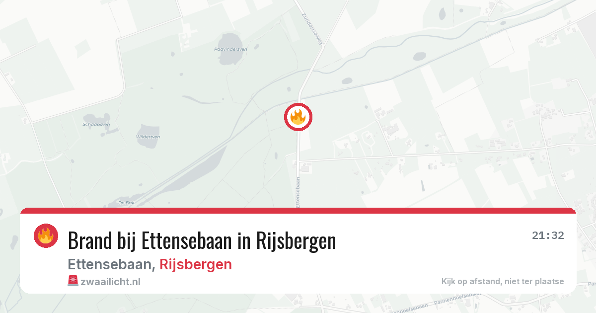 Brand bij Ettensebaan in Rijsbergen — 5 mei 2026