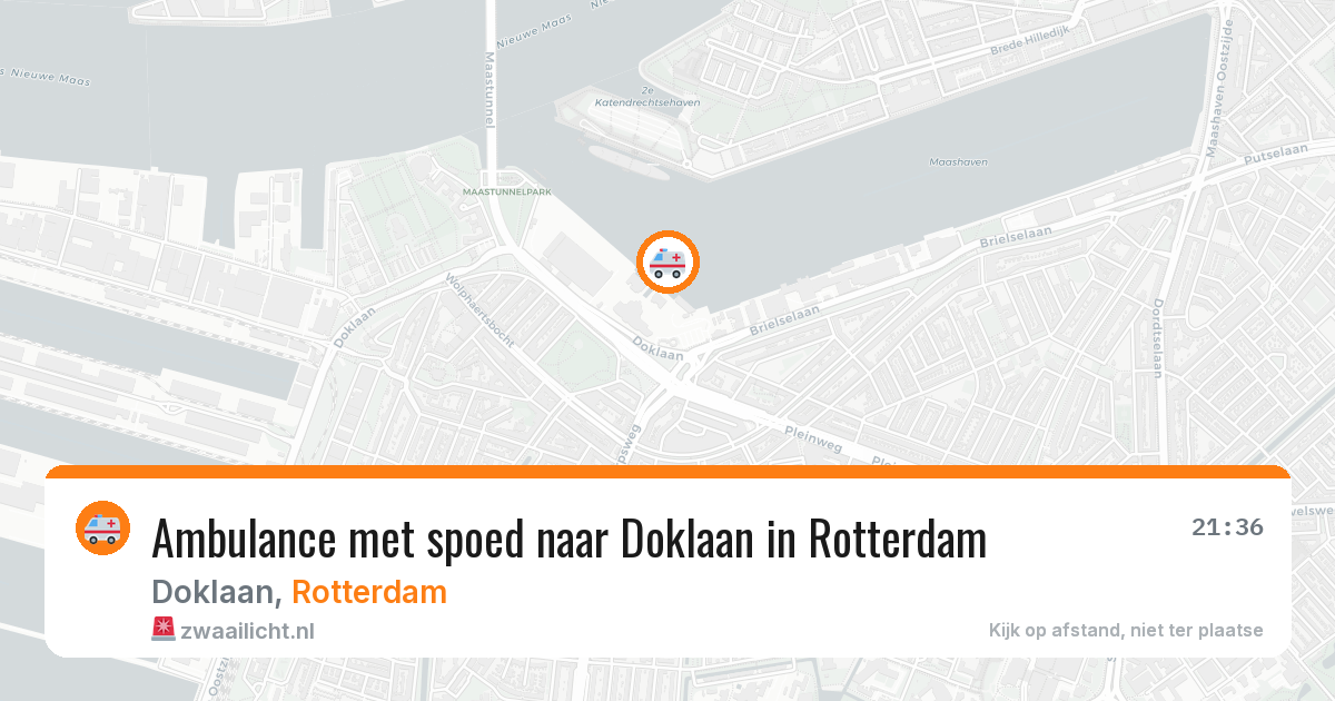 Ambulance met spoed naar Doklaan in Rotterdam — 28 mrt 2026