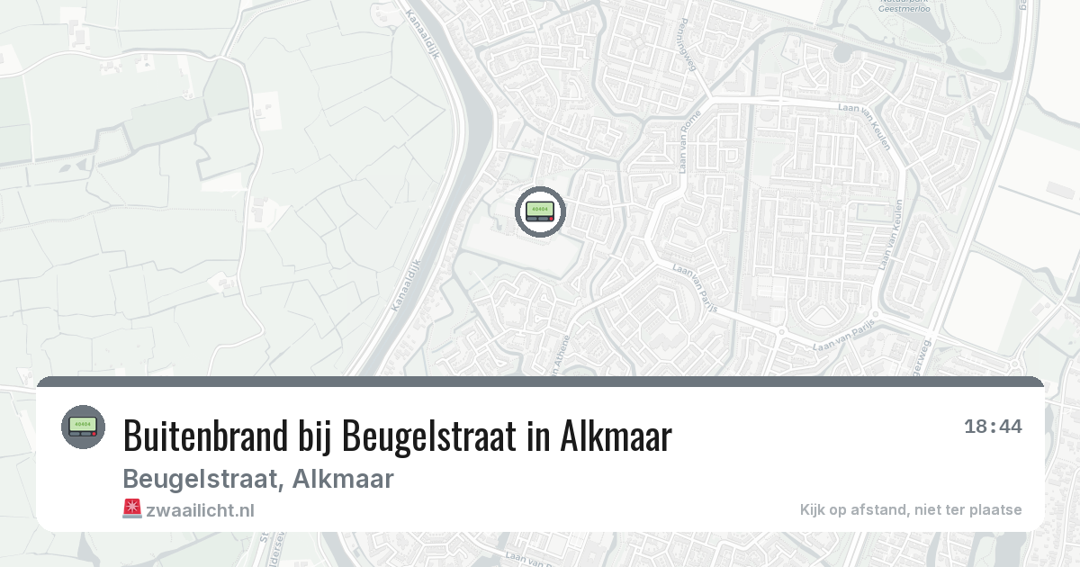 Buitenbrand bij Beugelstraat in Alkmaar — 10 mrt 2026