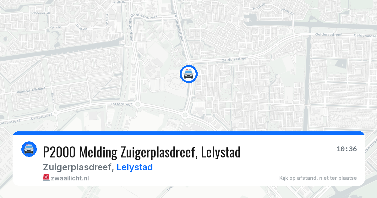 P2000 Melding Zuigerplasdreef, Lelystad — 17 jun 2026