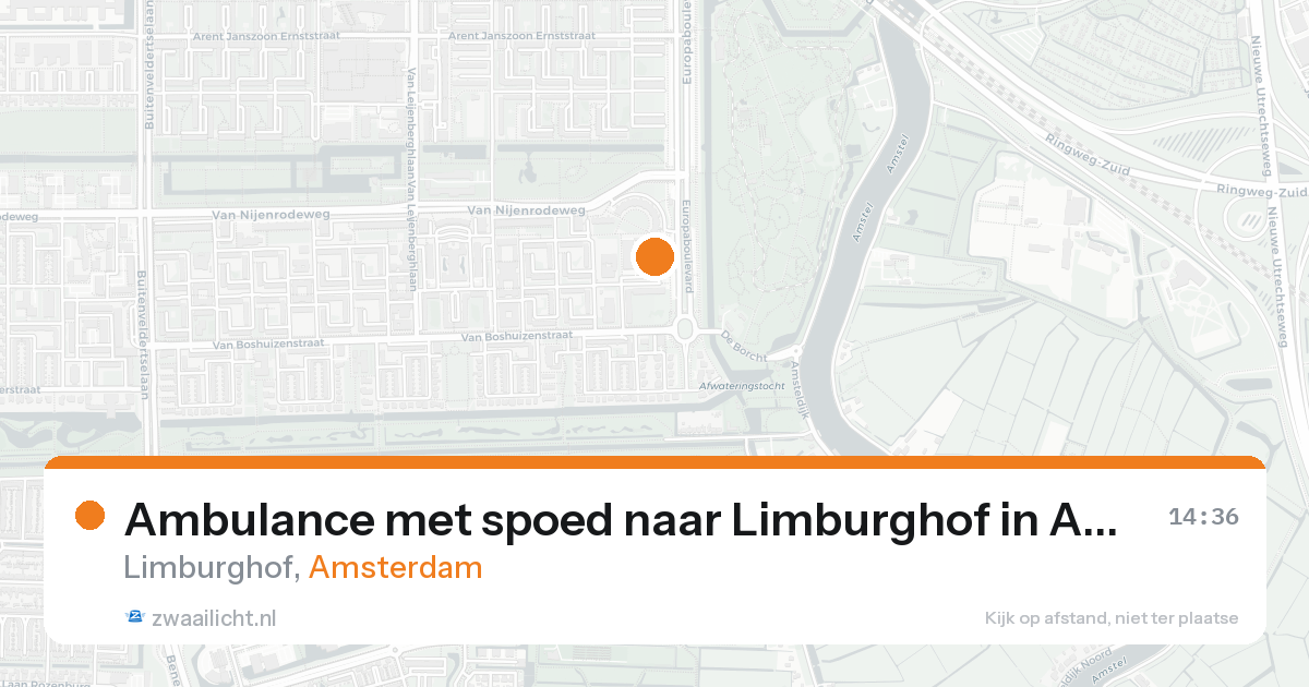 Ambulance met spoed naar Limburghof in Amsterdam — 30 jan 2026