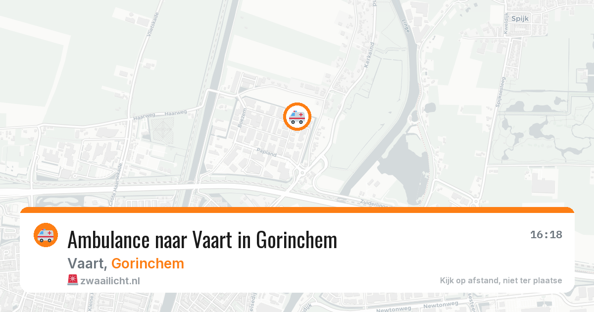Ambulance naar Vaart in Gorinchem — 21 mei 2026