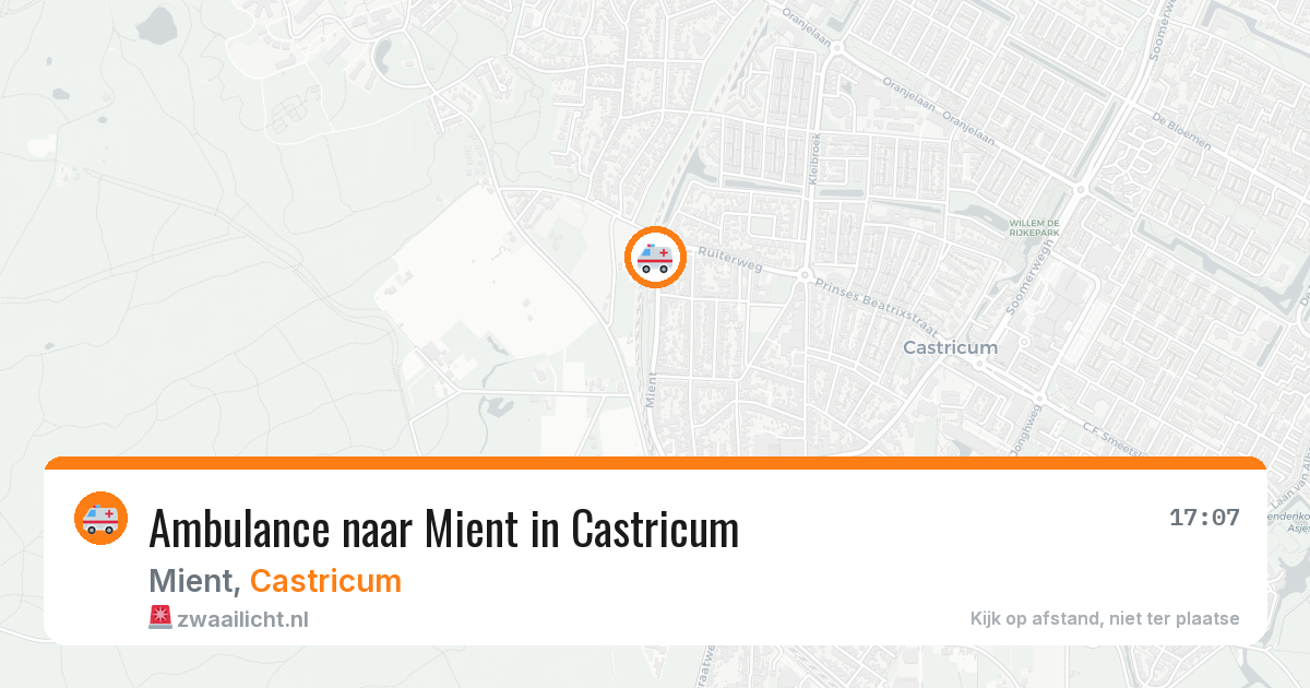 Ambulance naar Mient in Castricum — 8 jun 2026