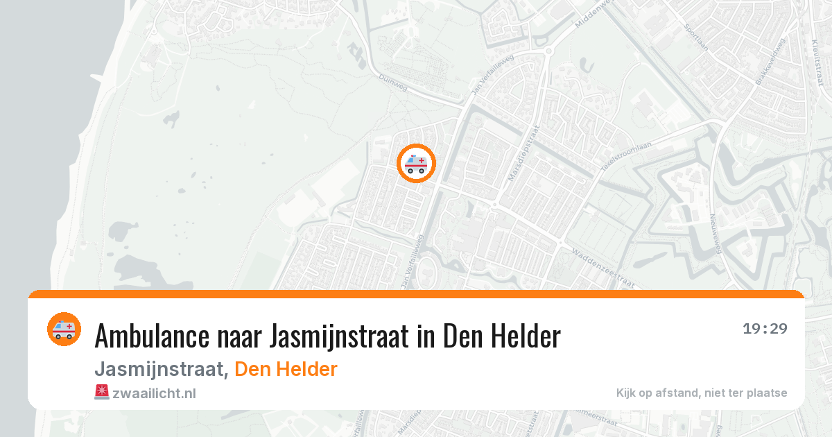 Ambulance naar Jasmijnstraat in Den Helder — 30 jul 2026
