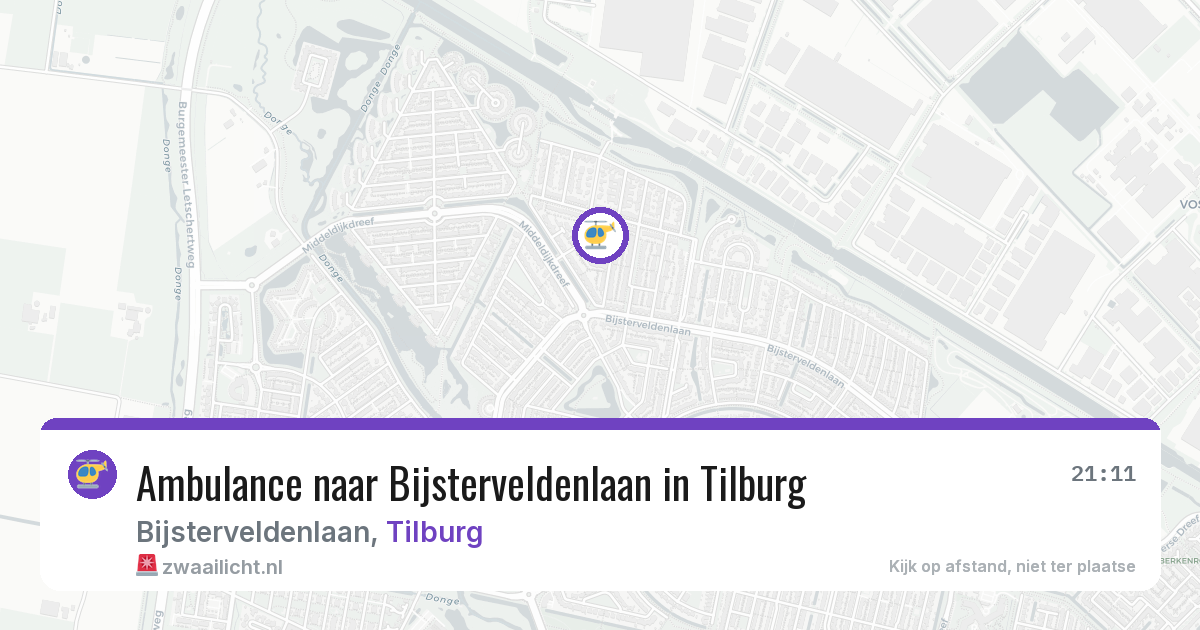 Ambulance naar Bijsterveldenlaan in Tilburg — 3 jul 2026