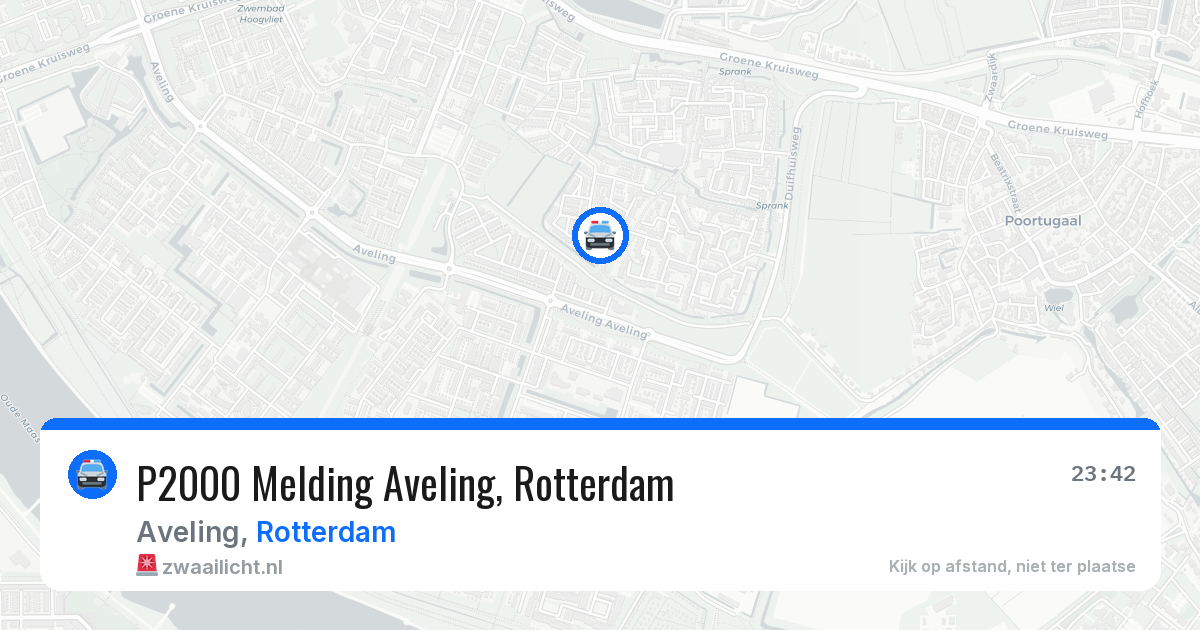 P2000 Melding Aveling, Rotterdam — 16 jul 2026