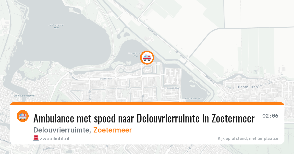 Ambulance met spoed naar Delouvrierruimte in Zoetermeer — 4 aug 2026