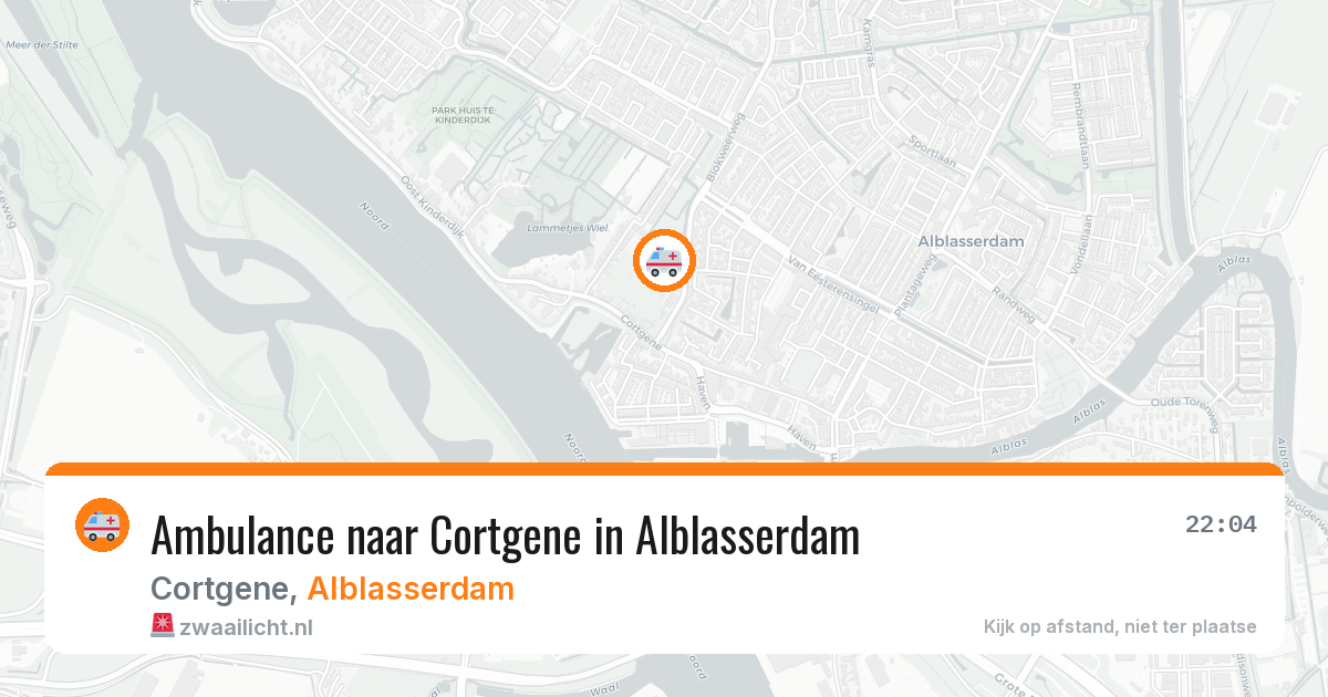 Ambulance naar Cortgene in Alblasserdam — 6 jun 2026