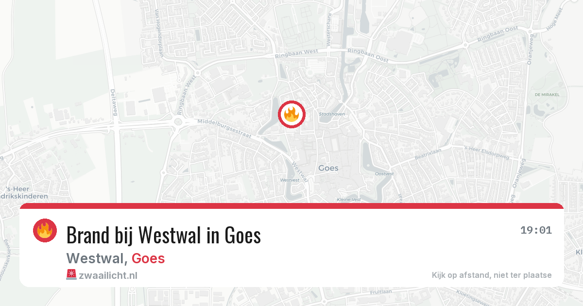 Brand bij Westwal in Goes — 7 jul 2026