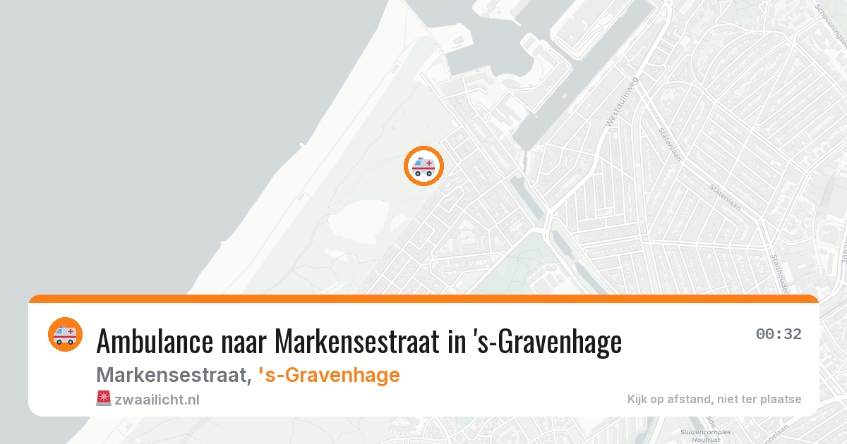 Ambulance naar Markensestraat in 's-Gravenhage — 16 jul 2026