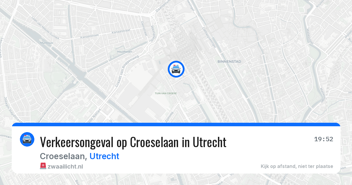 Verkeersongeval op Croeselaan in Utrecht — 12 jun 2026