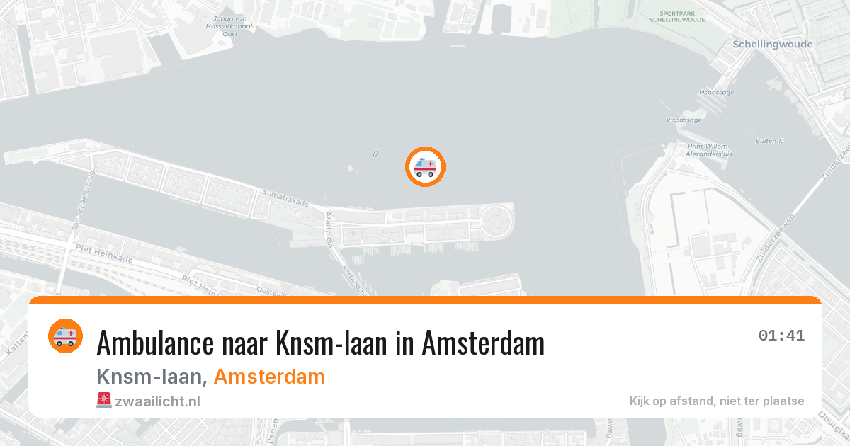 Ambulance naar Knsm-laan in Amsterdam — 13 jun 2026