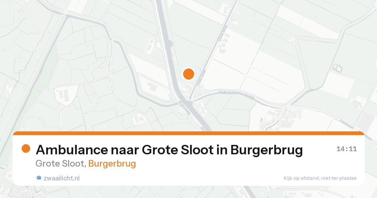 Ambulance naar Grote Sloot in Burgerbrug — 31 jan 2026