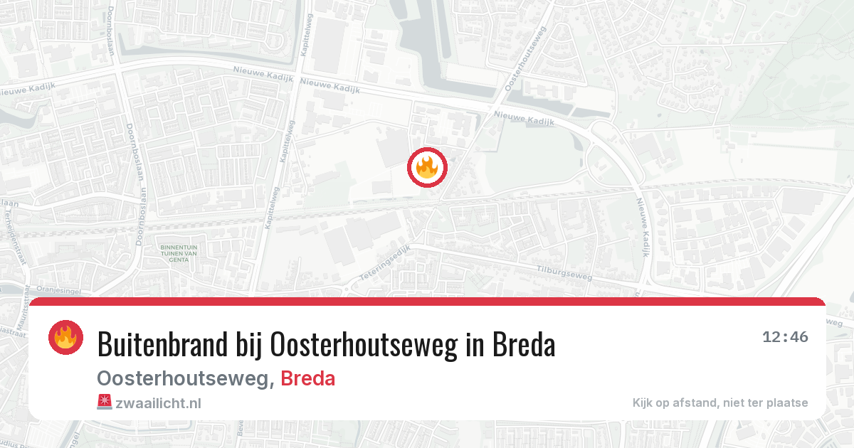 Buitenbrand bij Oosterhoutseweg in Breda — 28 jul 2026