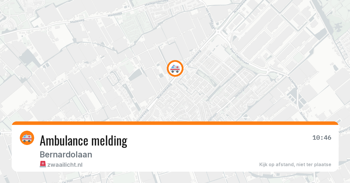 Ambulance melding — 10 jun 2026