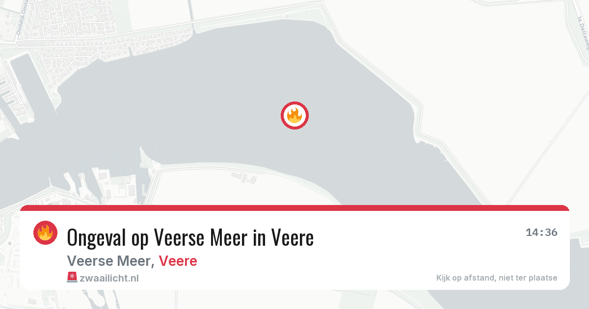 Ongeval op Veerse Meer in Veere — 30 mrt 2026