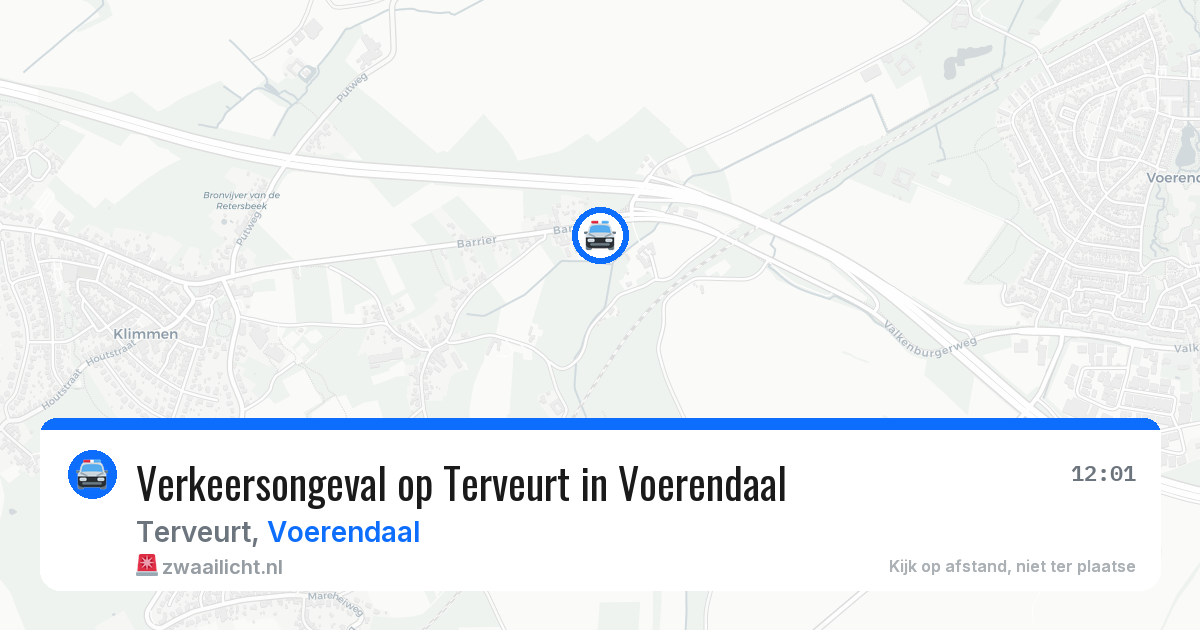 Verkeersongeval op Terveurt in Voerendaal — 18 apr 2026