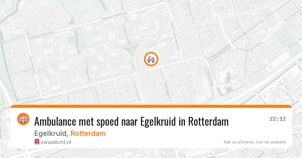 Ambulance met spoed naar Egelkruid in Rotterdam — 8 mrt 2026