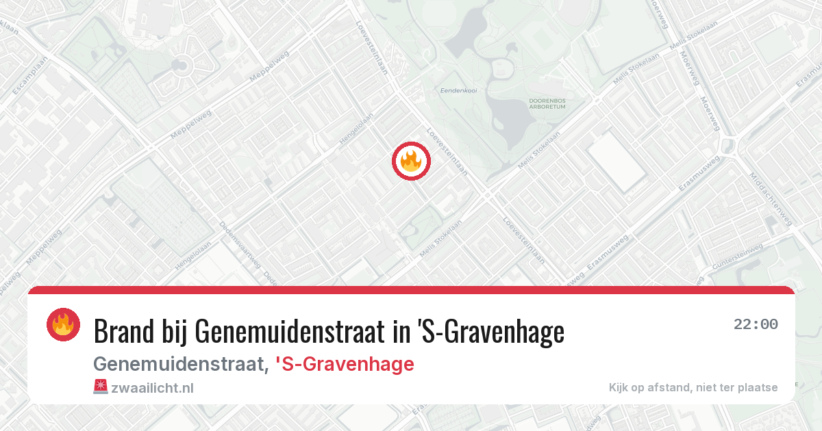 Brand bij Genemuidenstraat in 'S-Gravenhage — 15 apr 2026