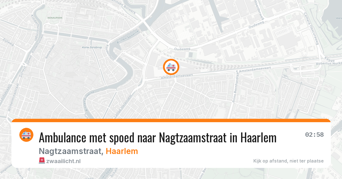 Ambulance met spoed naar Nagtzaamstraat in Haarlem — 26 mei 2026
