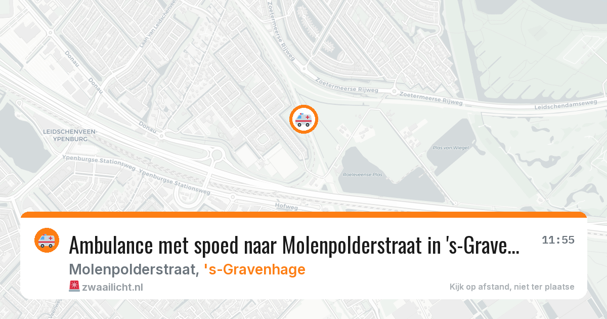 Ambulance met spoed naar Molenpolderstraat in 's-Gravenhage — 22 feb 2026
