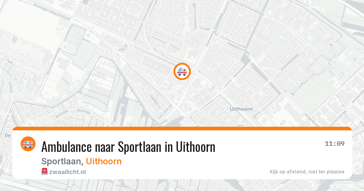Ambulance naar Sportlaan in Uithoorn — 7 aug 2026