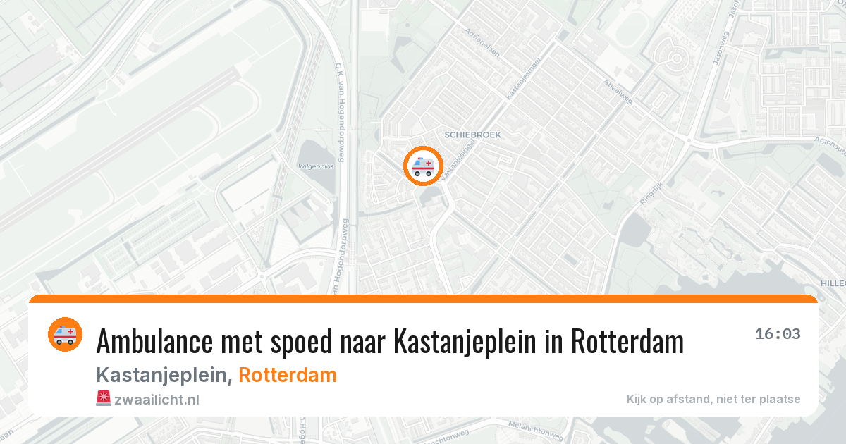 Ambulance met spoed naar Kastanjeplein in Rotterdam — 2 jun 2026
