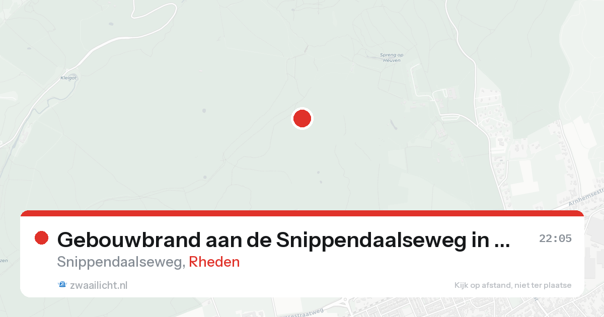 Gebouwbrand aan de Snippendaalseweg in Rheden — 7 mei 2026