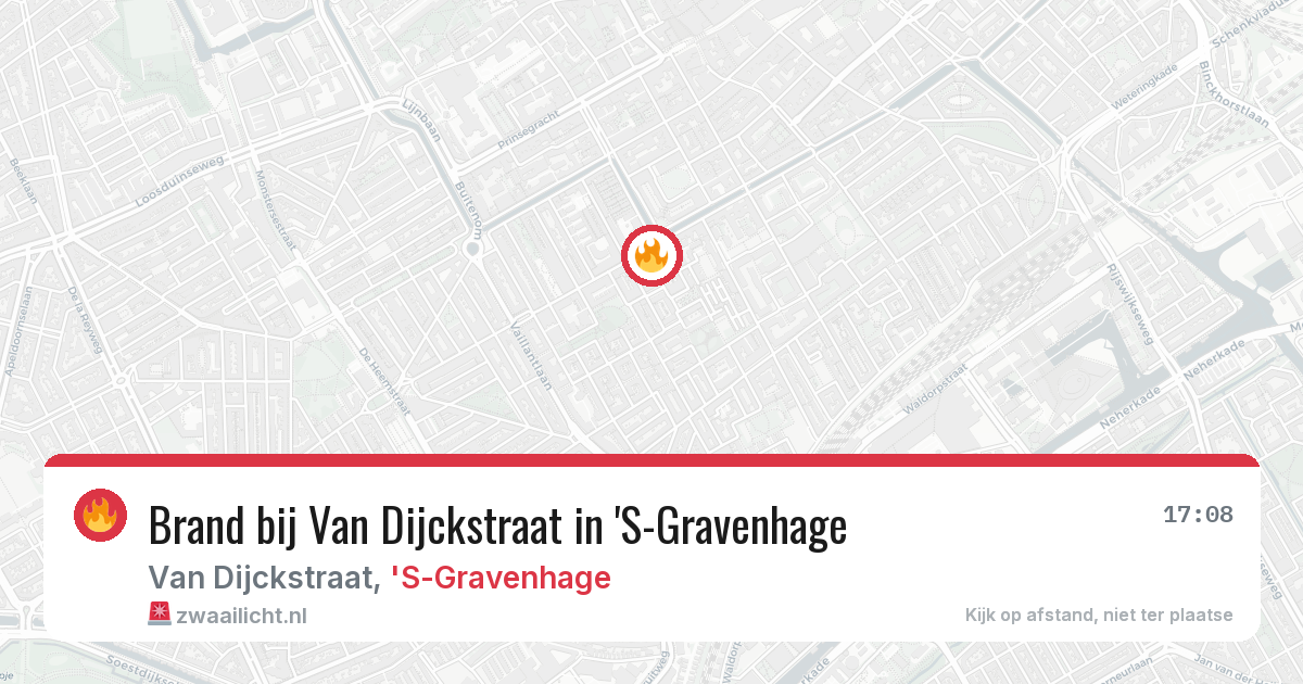 Brand bij Van Dijckstraat in 'S-Gravenhage — 8 jul 2026