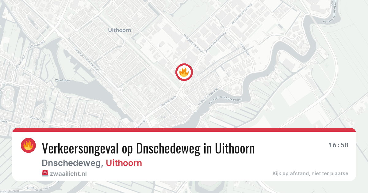 Verkeersongeval op Dnschedeweg in Uithoorn — 10 jun 2026