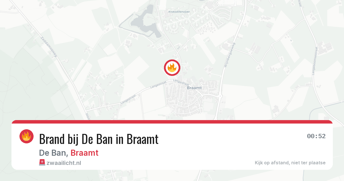 Brand bij De Ban in Braamt — 12 aug 2026