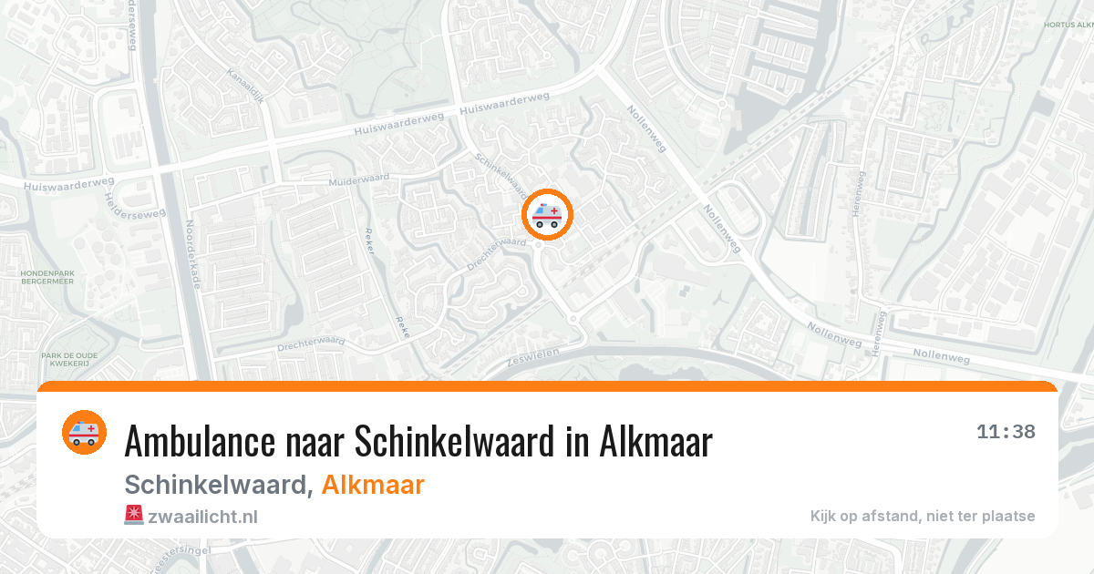 Ambulance naar Schinkelwaard in Alkmaar — 19 jun 2026