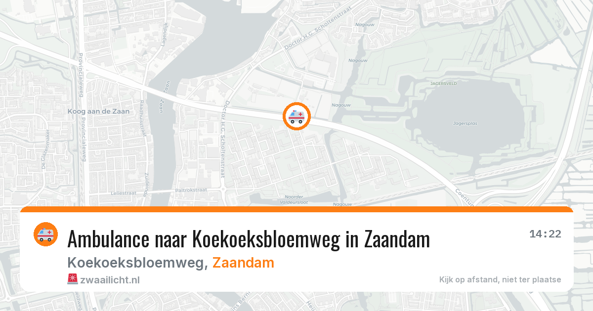 Ambulance naar Koekoeksbloemweg in Zaandam — 6 aug 2026