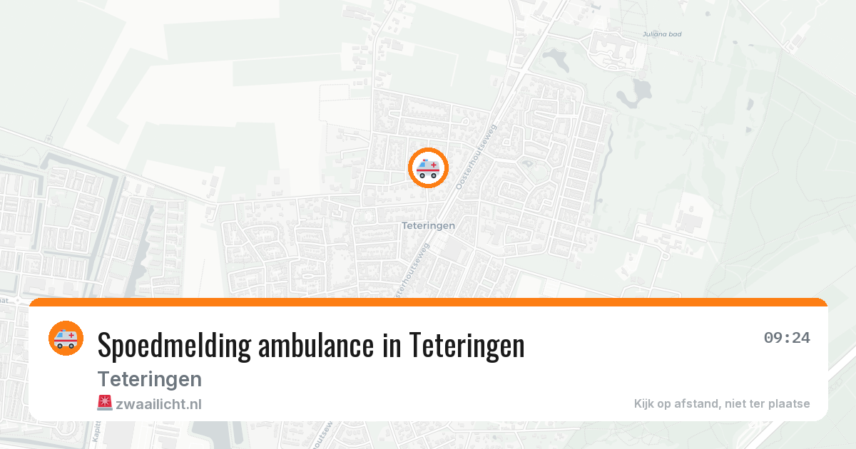Spoedmelding ambulance in Teteringen — 8 mei 2026