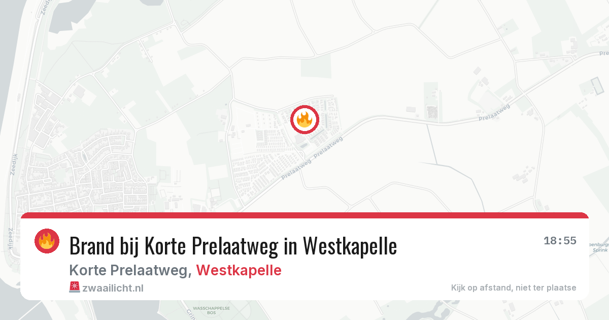 Brand bij Korte Prelaatweg in Westkapelle — 7 aug 2026