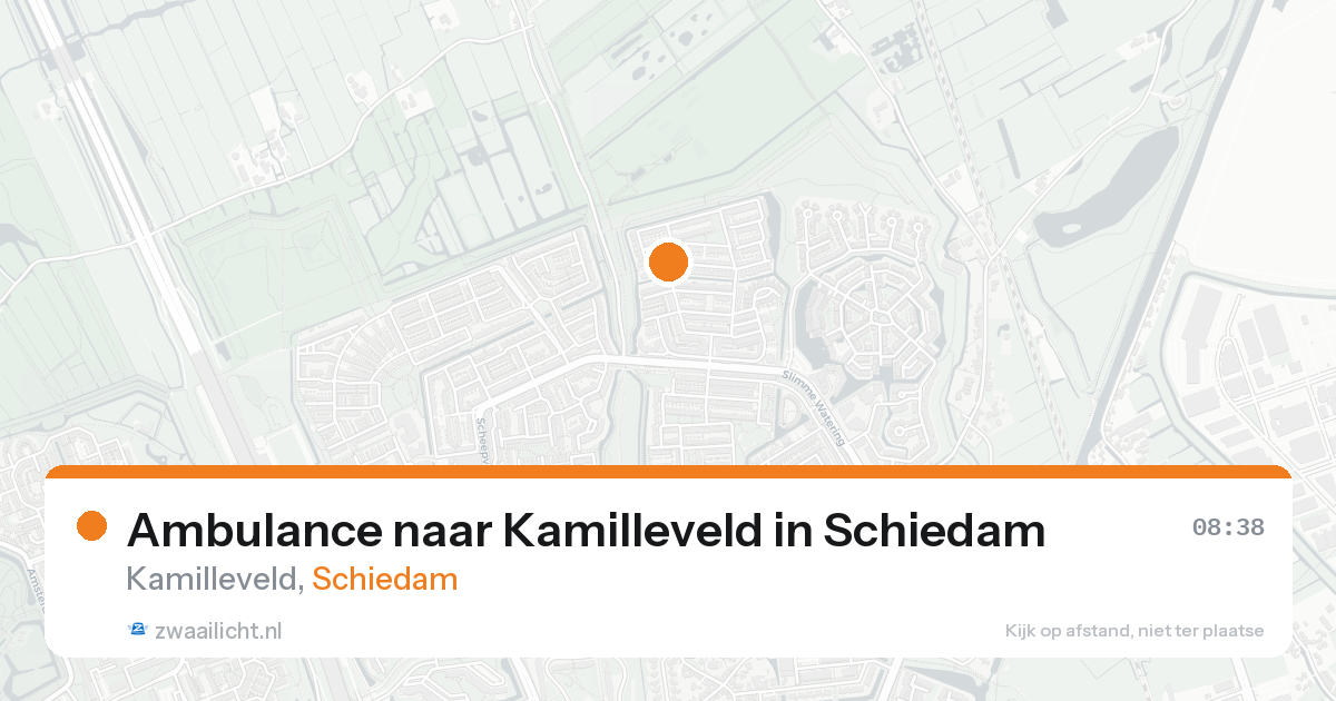 Ambulance naar Kamilleveld in Schiedam — 19 aug 2026