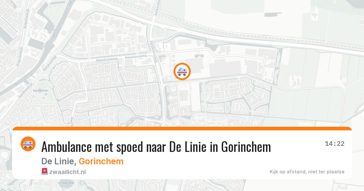 Ambulance met spoed naar De Linie in Gorinchem — 23 mei 2026