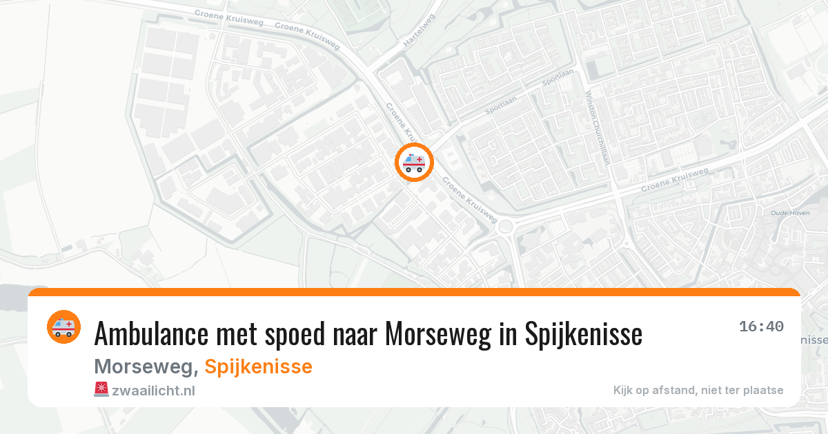 Ambulance met spoed naar Morseweg in Spijkenisse — 1 apr 2026