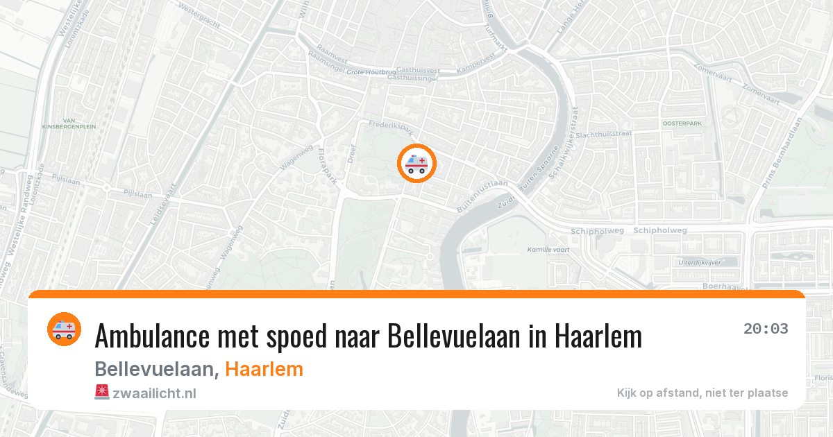 Ambulance met spoed naar Bellevuelaan in Haarlem — 13 apr 2026