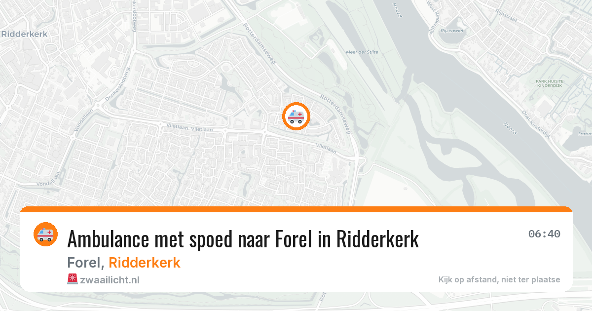 Ambulance met spoed naar Forel in Ridderkerk — 14 jun 2026