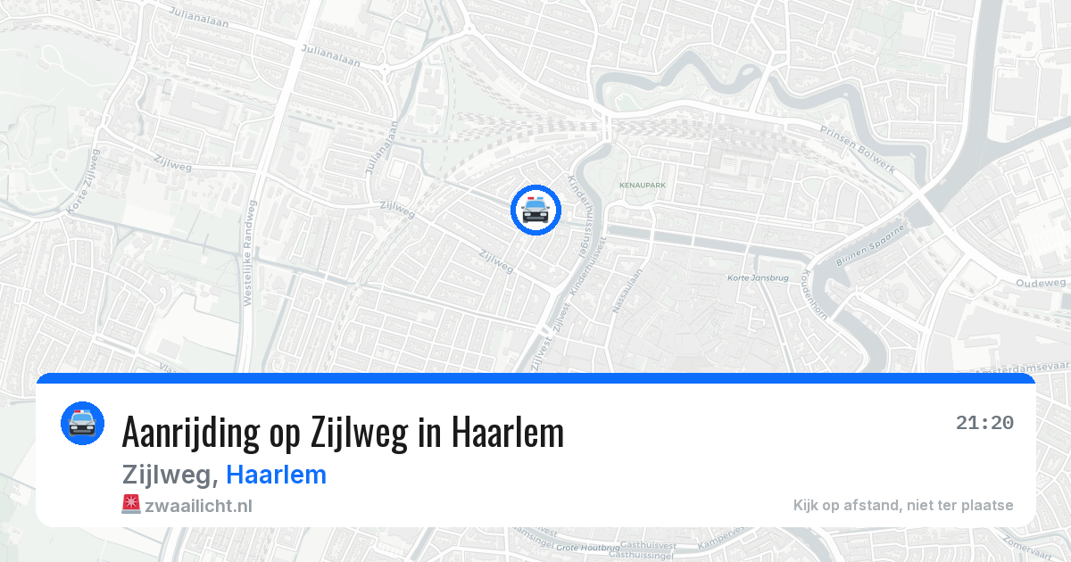 Aanrijding op Zijlweg in Haarlem — 20 jun 2026