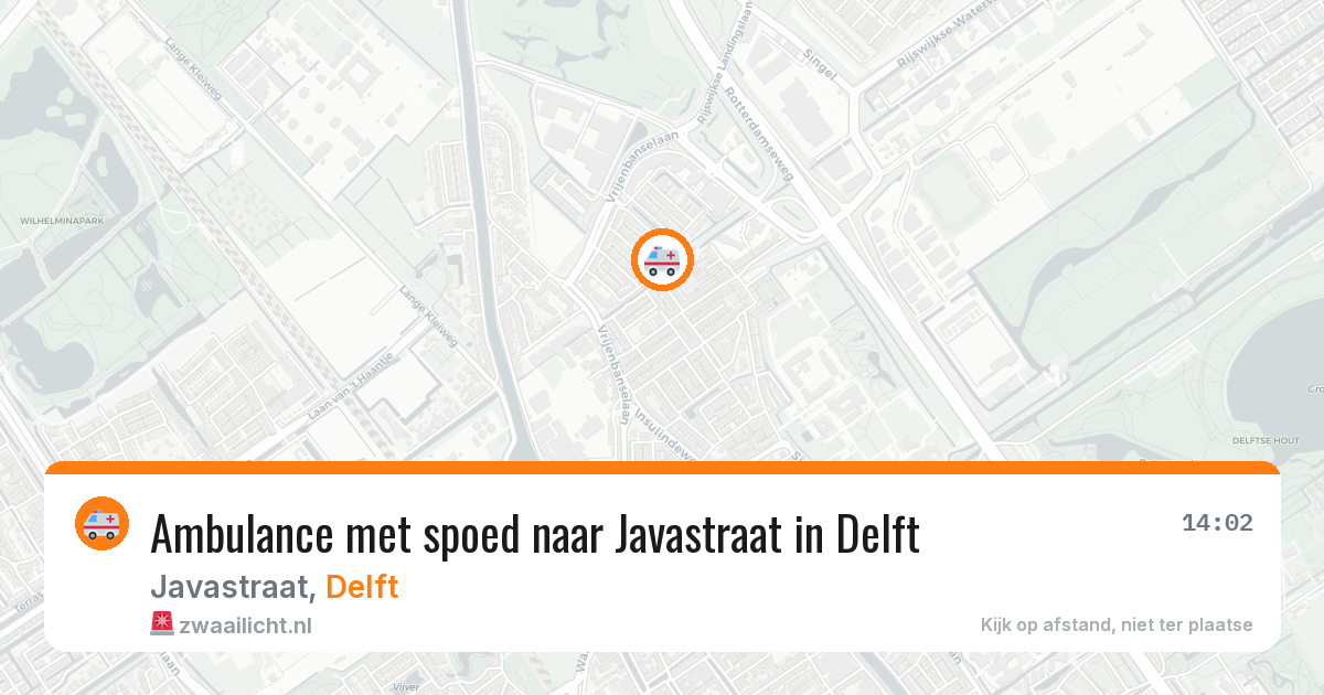 Ambulance met spoed naar Javastraat in Delft — 6 jun 2026