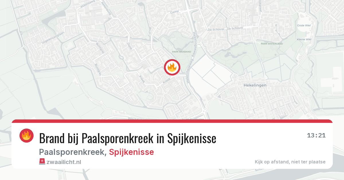 Brand bij Paalsporenkreek in Spijkenisse — 30 jun 2026