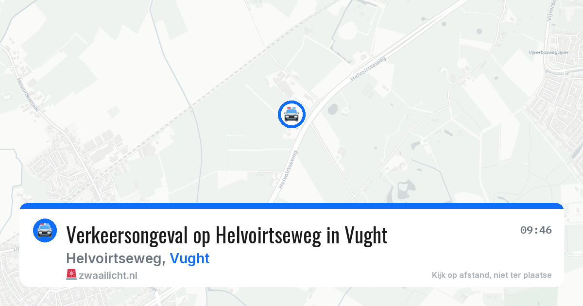 Verkeersongeval op Helvoirtseweg in Vught — 3 jul 2026