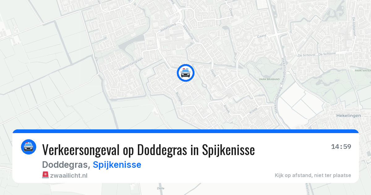 Verkeersongeval op Doddegras in Spijkenisse — 22 mrt 2026
