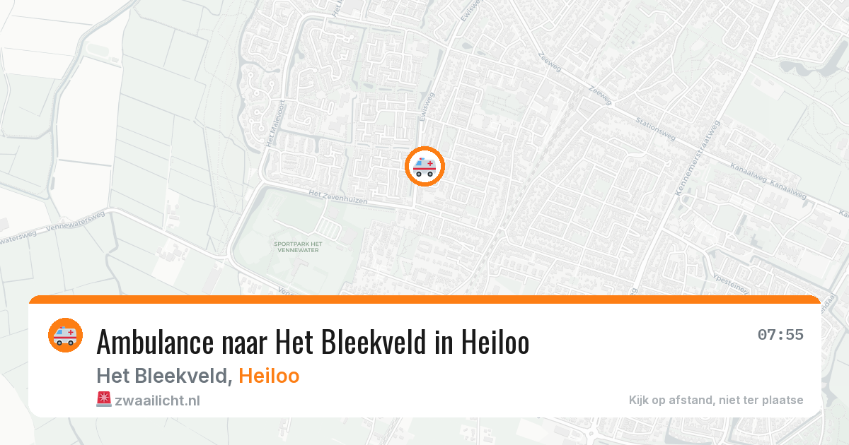 Ambulance naar Het Bleekveld in Heiloo — 29 jul 2026